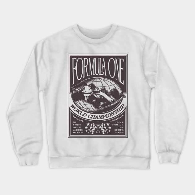 Vintage F1 Graphic Crewneck Sweatshirt by Abaan